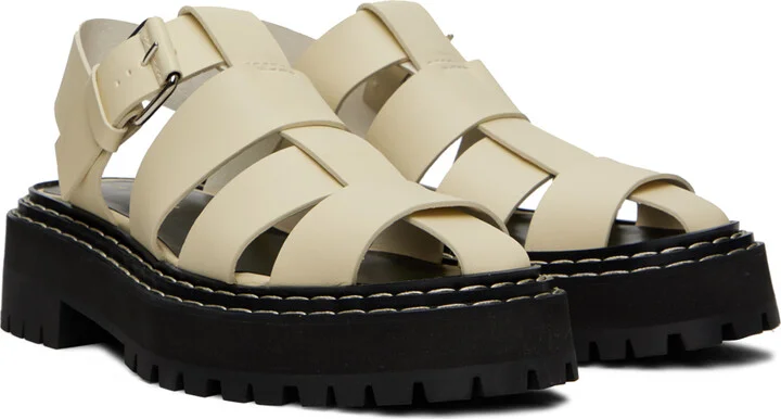 Proenza Schouler Off-White Lug Sandals - Image 4