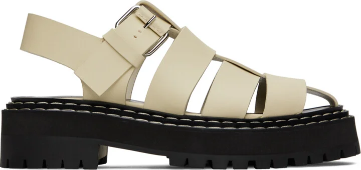 Proenza Schouler Off-White Lug Sandals