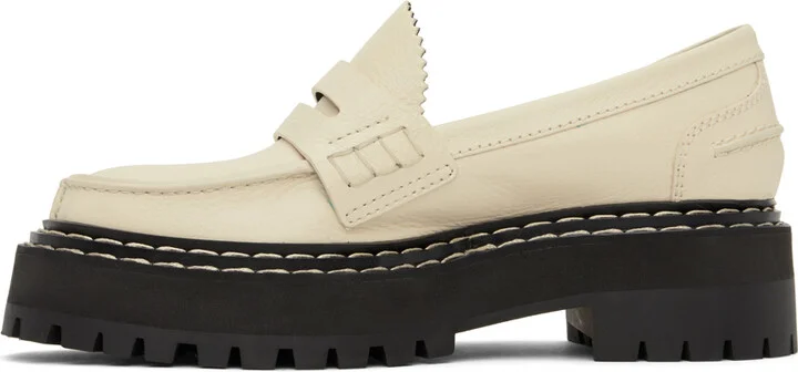 Proenza Schouler Off-White Lug Sole Platform Loafers - Image 3