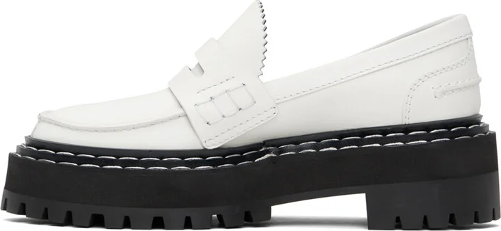 Proenza Schouler Off-White Lug Sole Platform Loafers - Image 3