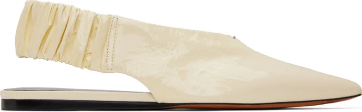 Proenza Schouler Off-White Spike Ballerina Flats