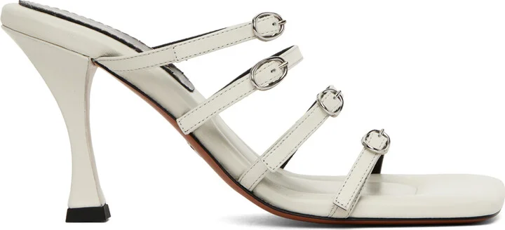 Proenza Schouler Off-White Square Heeled Sandals