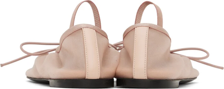 Proenza Schouler Pink Glove Mary Jane Mesh Ballerina Flats - Image 2