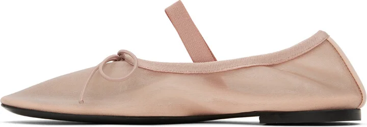 Proenza Schouler Pink Glove Mary Jane Mesh Ballerina Flats - Image 3