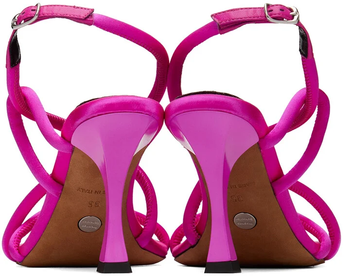 Proenza Schouler Pink Strappy Heeled Sandals - Image 2