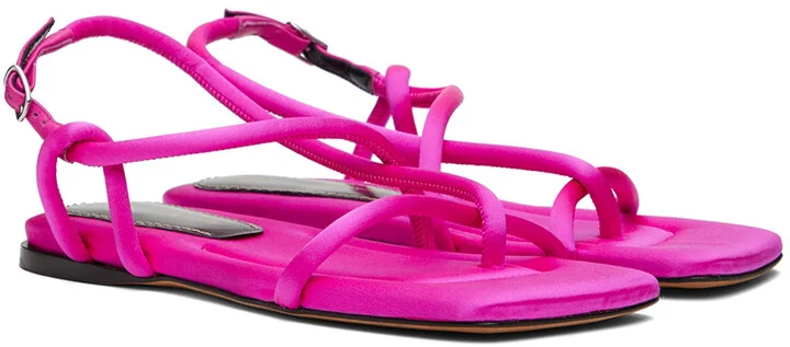 Proenza Schouler Pink Strappy Sandals - Image 4