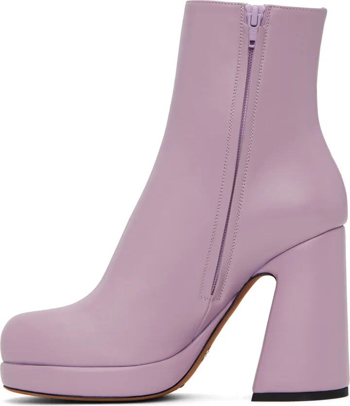 Proenza Schouler Purple Forma Platform Boots - Image 3