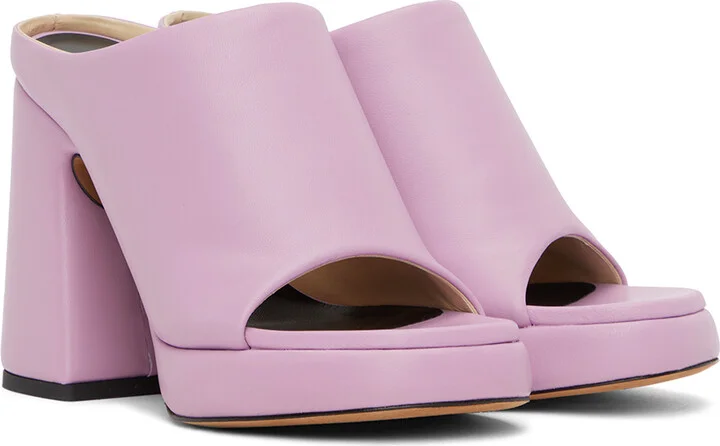 Proenza Schouler Purple Forma Platform Sandals - Image 4