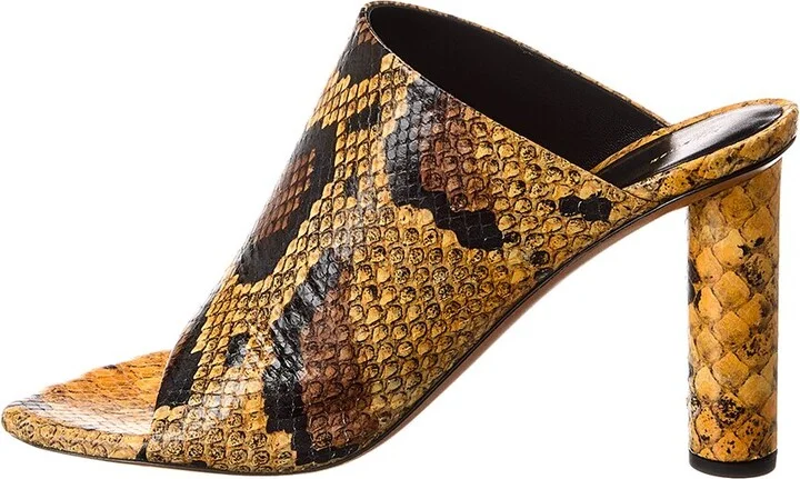 Proenza Schouler Python-Embossed Leather Sandal - Image 2