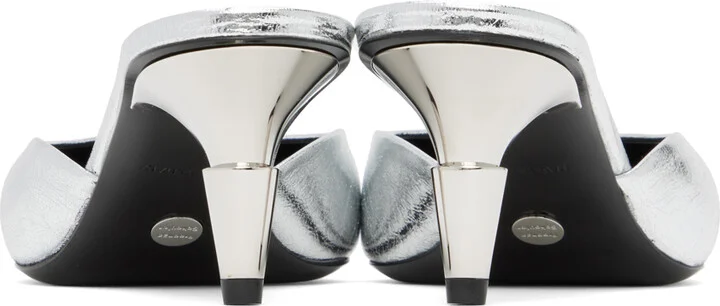 Proenza Schouler Silver Spike Mules - Image 2