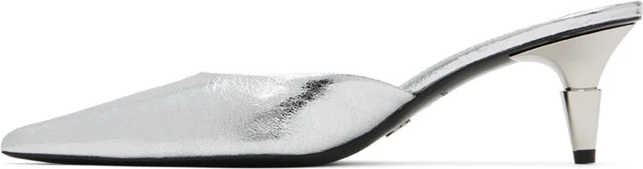 Proenza Schouler Silver Spike Mules - Image 3