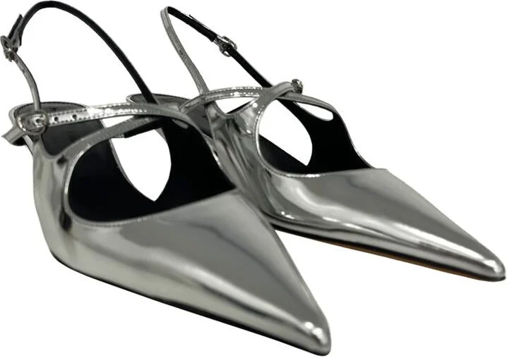 Proenza Schouler Slash Crossover Slingback Pump Shoes - Image 2