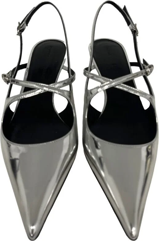 Proenza Schouler Slash Crossover Slingback Pump Shoes - Image 3
