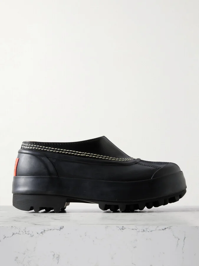 Proenza Schouler - + Sorel Caribou Rubber And Leather Platform Mules - Black