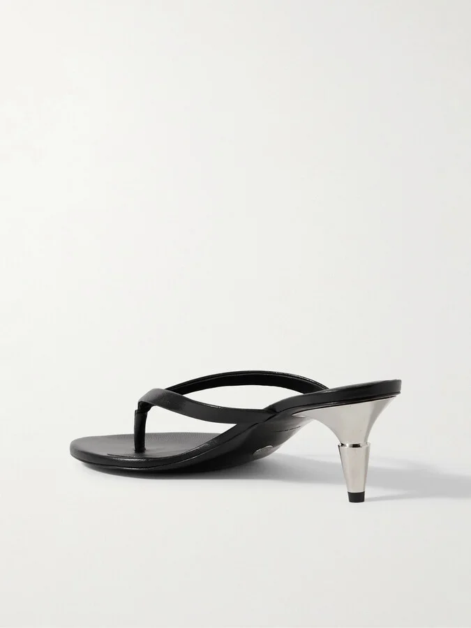 Proenza Schouler - Spike Leather Mules - Black - Image 3