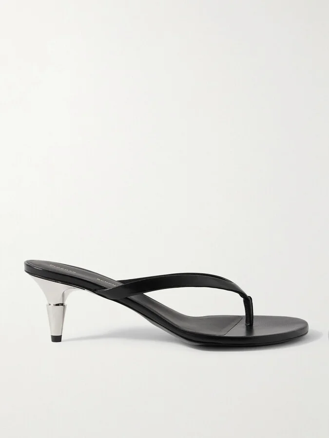Proenza Schouler - Spike Leather Mules - Black