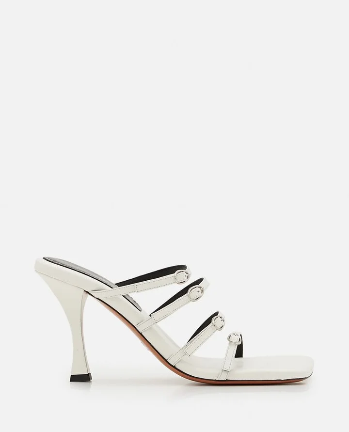Proenza Schouler Square Strappy Buckled Sandals