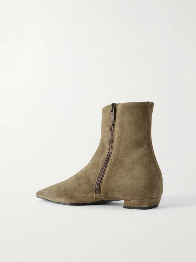 Proenza Schouler - Suede Ankle Boots - Green - Image 2