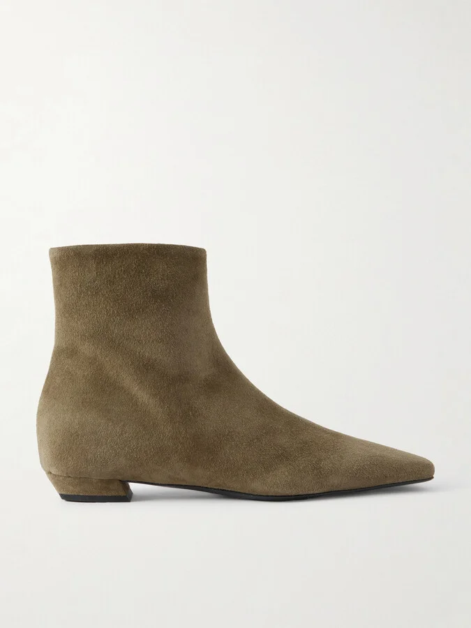 Proenza Schouler - Suede Ankle Boots - Green