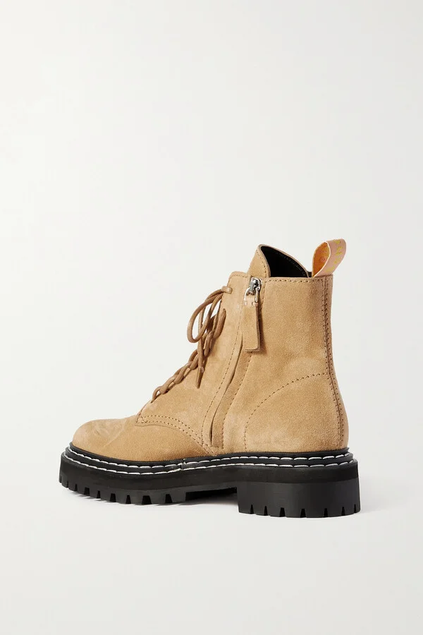 Proenza Schouler - Suede Ankle Boots - Neutrals - Image 3