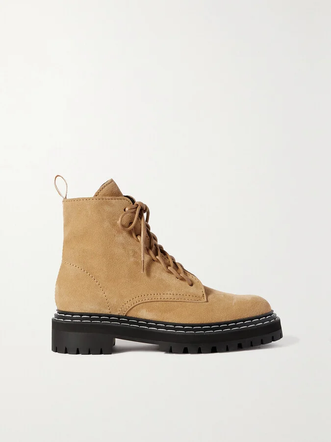 Proenza Schouler - Suede Ankle Boots - Neutrals