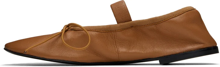Proenza Schouler Tan Glove Mary Jane Ballerina Flats - Image 3