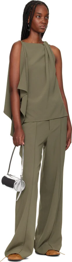 Proenza Schouler Tan Glove Mary Jane Ballerina Flats - Image 5