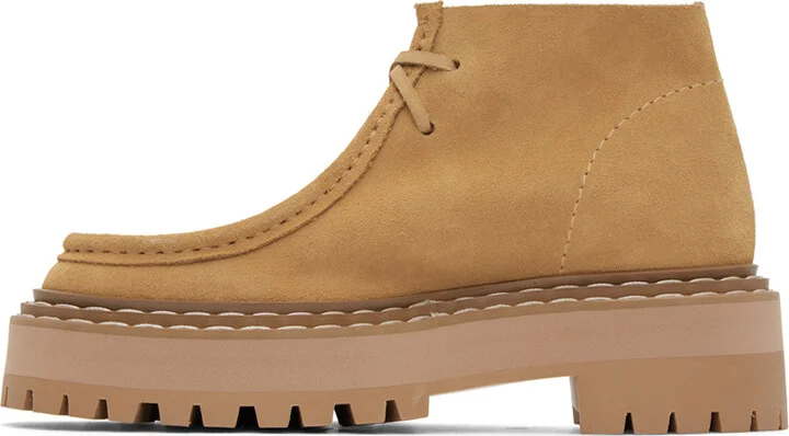 Proenza Schouler Tan Lug Sole Platform Boots - Image 3