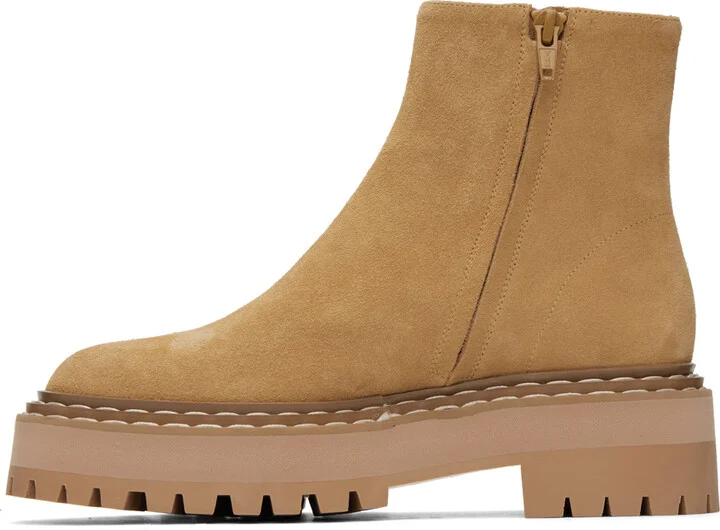 Proenza Schouler Tan Lug Sole Platform Boots - Image 3