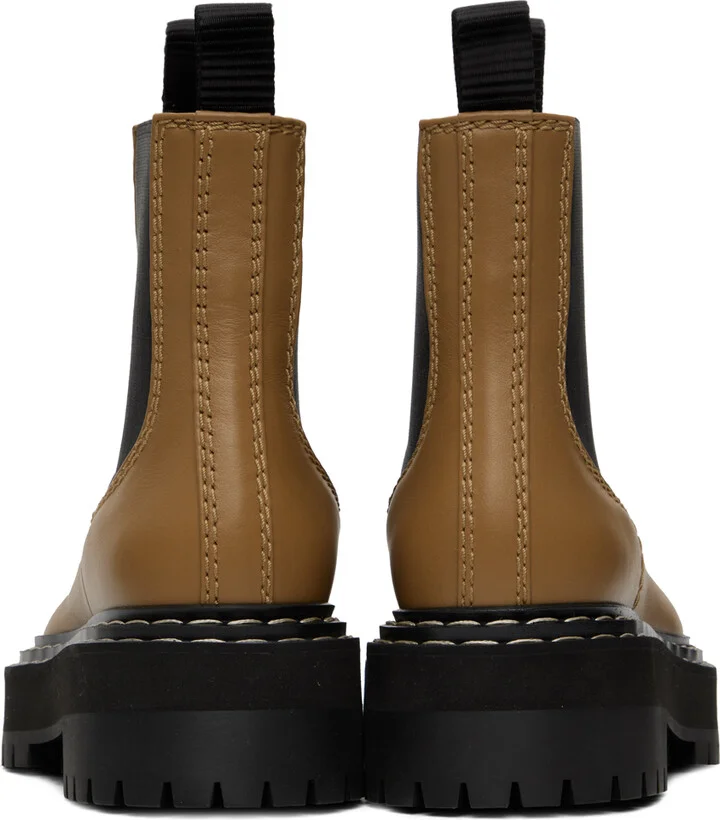 Proenza Schouler Tan Platform Chelsea Boots - Image 2