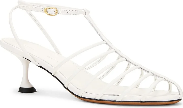 Proenza Schouler Tee Cage Sandal in White - Image 2