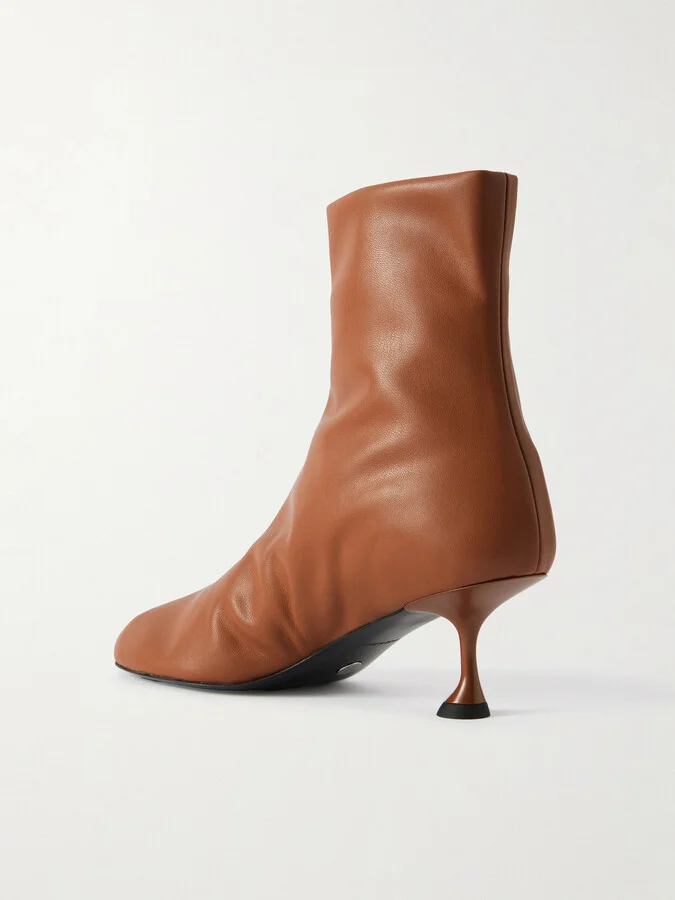 Proenza Schouler - Tee Leather Ankle Boots - Brown - Image 2