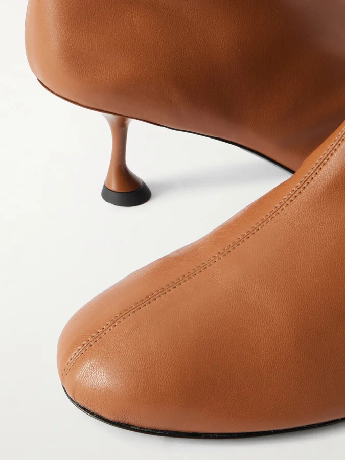 Proenza Schouler - Tee Leather Ankle Boots - Brown - Image 4