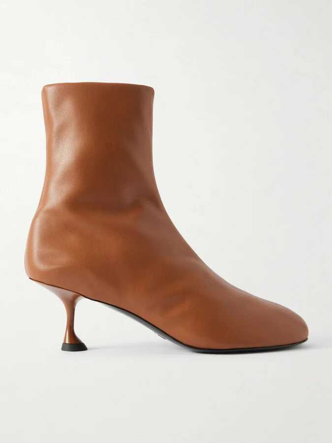 Proenza Schouler - Tee Leather Ankle Boots - Brown