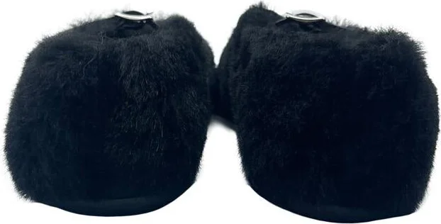 Proenza Schouler Tee Mary Jane Fur Ballerina Shoes - Image 4