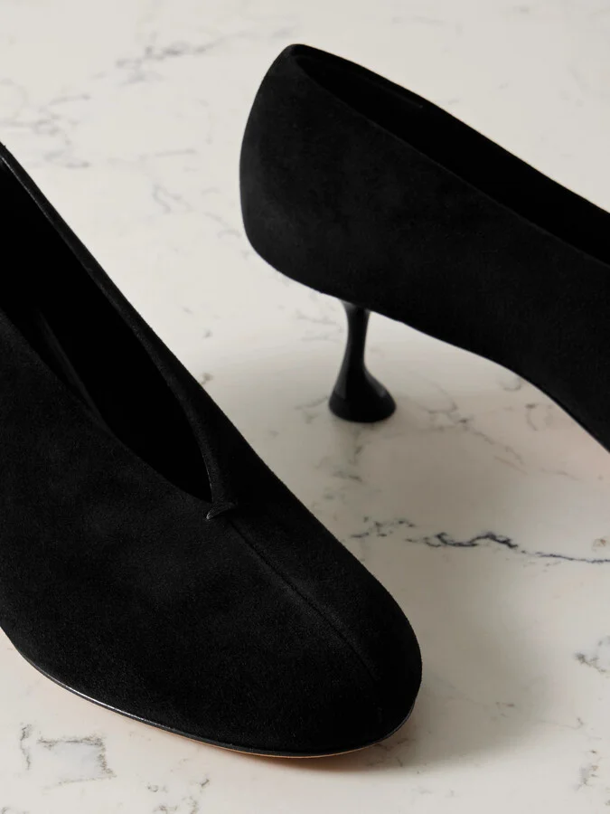 Proenza Schouler - Tee Suede Pumps - Black - Image 4