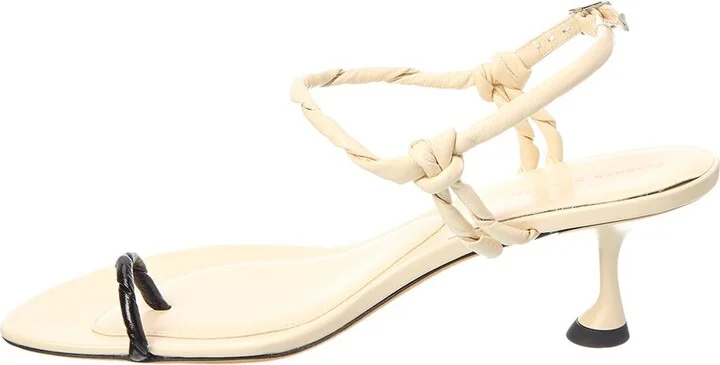 Proenza Schouler Tee Toe Leather Sandal - Image 2