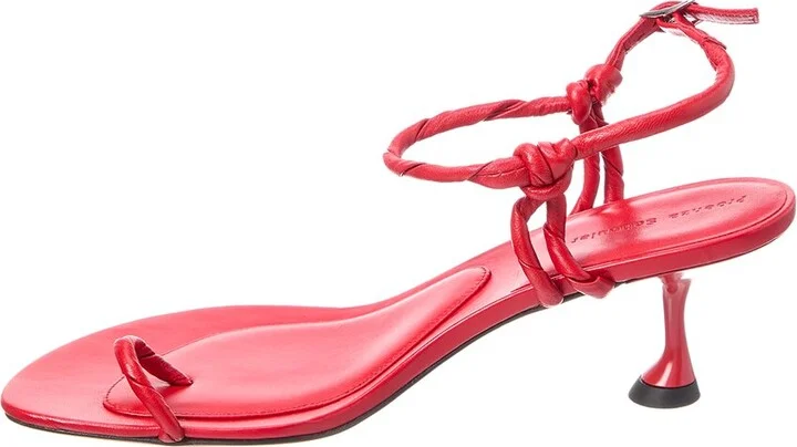 Proenza Schouler Tee Toe Leather Sandal - Image 2
