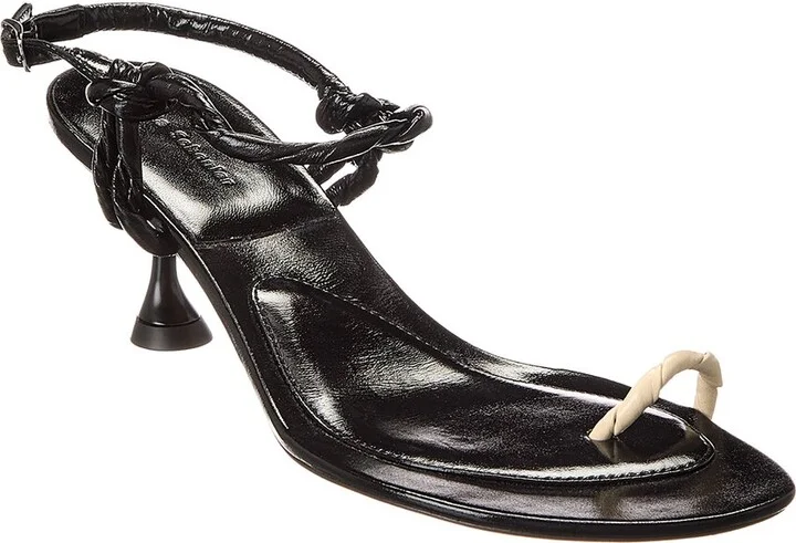 Proenza Schouler Tee Toe Leather Sandal