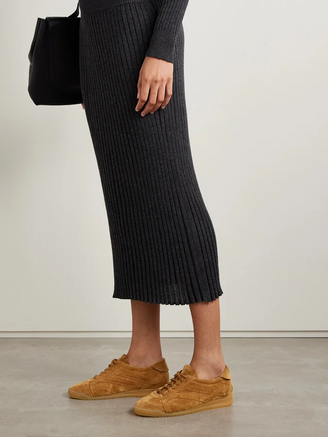 Proenza Schouler - Track Paneled Suede Sneakers - Brown - Image 2