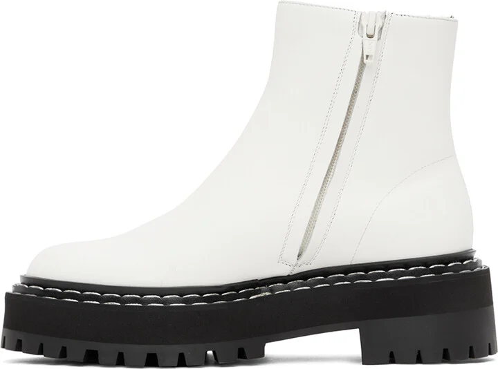 Proenza Schouler White Lug Sole Platform Boots - Image 3