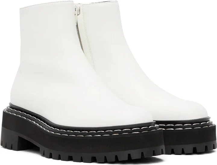 Proenza Schouler White Lug Sole Platform Boots - Image 4