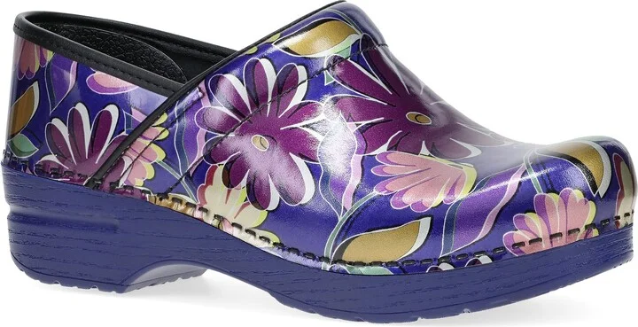 Indigo Floral Patent