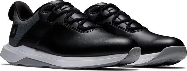 ProLite 56922 Men's Black Leather Waterproof Spikeless Golf Shoes FJ21