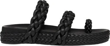 Promenade Braided Chunky Slide In Colour Black Size 36 - Image 5