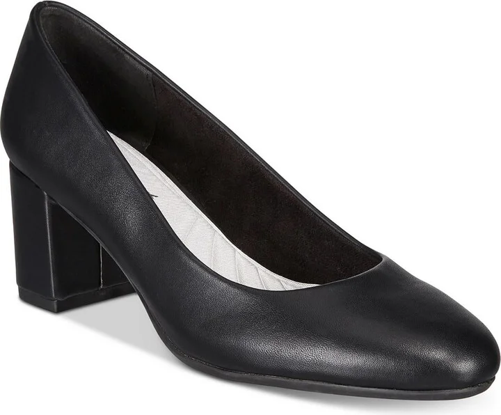 Proper Womens Faux Suede Round Toe Dress Pumps