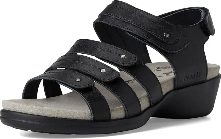 Propet Ainsley Women's Sandals Black : 6.5 M (B), Leather/Rubber - Image 5