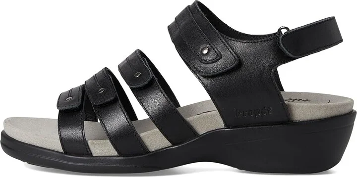 Propet Ainsley Women's Sandals Black : 6.5 M (B), Leather/Rubber - Image 6