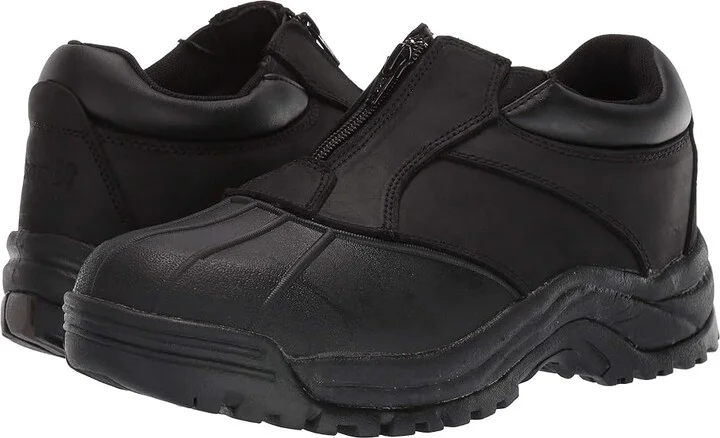 Propet Blizzard Ankle Zip Men's Cold Weather Boots Black : 8 XX (5E), Leather/Synthetic