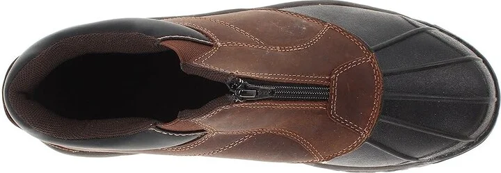 Propet Blizzard Ankle Zip Men's Cold Weather Boots Brown/Black : 8 XX (5E), Leather/Synthetic - Image 3